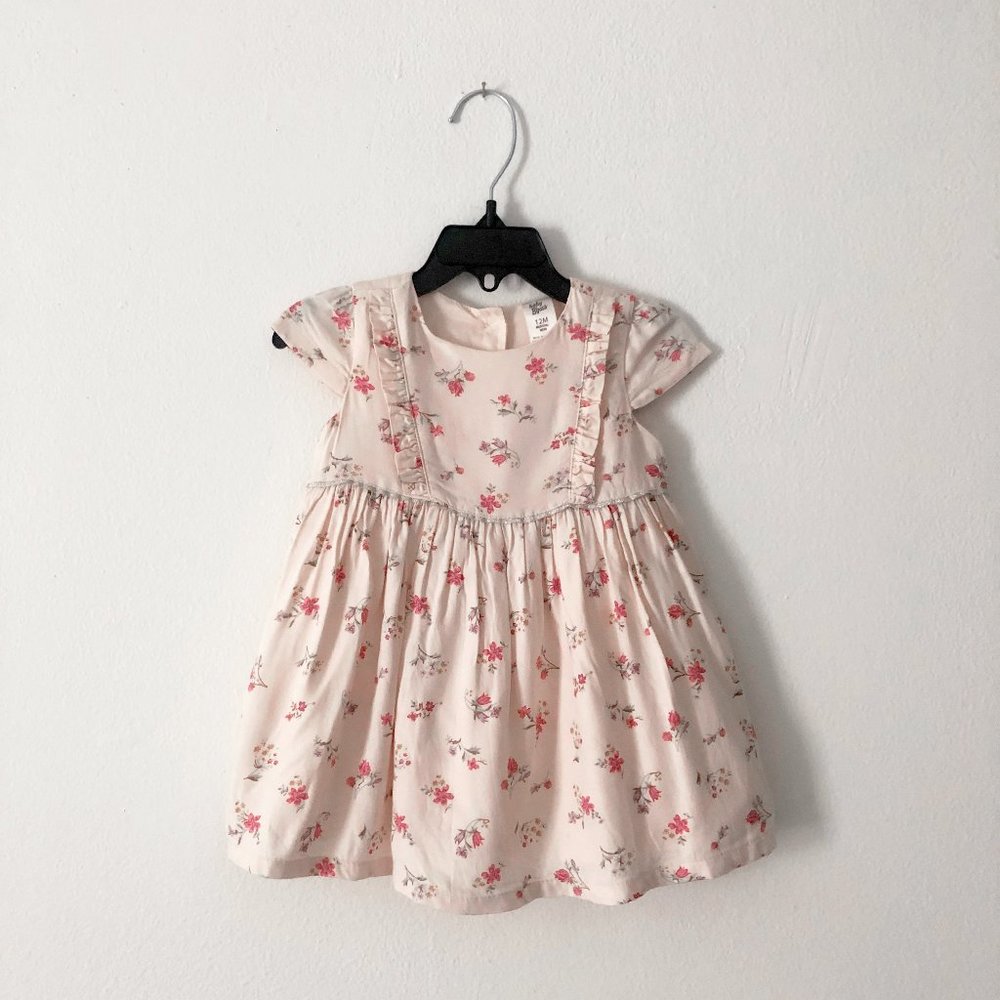 Baby B'gosh | Light Peach Floral Print Dress